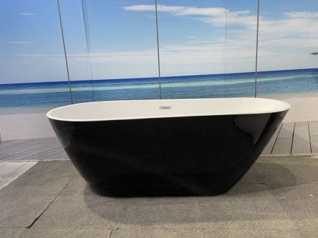 Акриловая ванна Cerutti SPA MiMi CT8687 170x80 отдельностоящая, черный