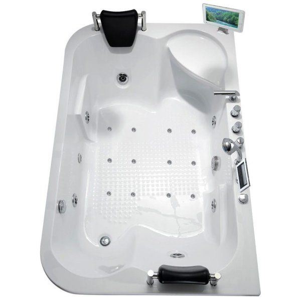 Акриловая ванна Gemy G9085 O R с гидромассажем