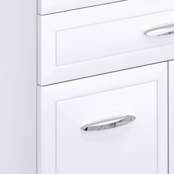 Тумба с раковиной Milardo Victoria 75 напольная белая (VICHC7LH5WIV1MWA95YOK)