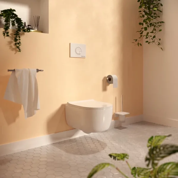 Кнопка смыва Berges Novum R4 040024 для инсталляции, белый матовый