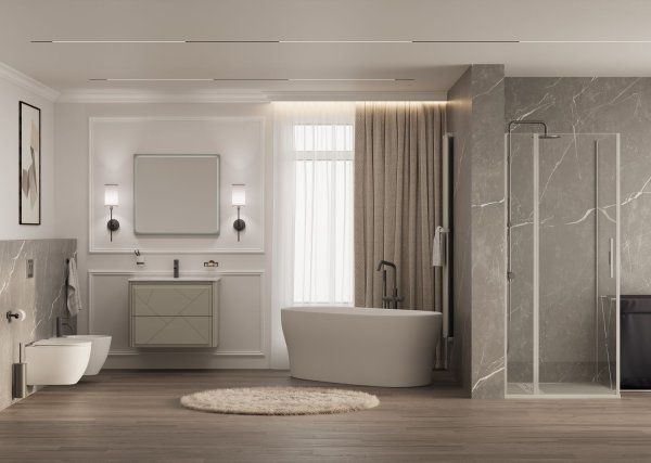 Тумба под раковину Allen Brau Paris 80 1.360001.WM белый матовый