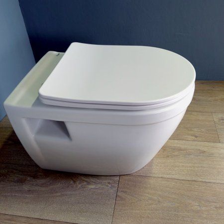 Унитаз подвесной Teymi Vitra безободковый, сиденье микролифт T40804