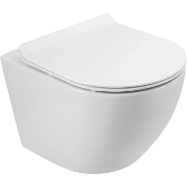 Унитаз подвесной BelBagno Sfera-R BB046CH-TOR безободковый, торнадо, белый