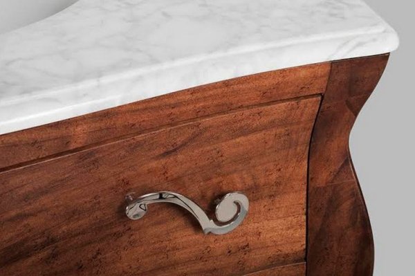 Тумба с раковиной Tiffany World Barocco 7241 ant bassanese/сr 116 состаренный орех