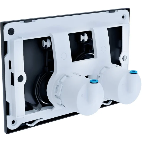 Кнопка смыва Aquatek PNS-0000011 для инсталляции, белый глянец/хром/белый глянец