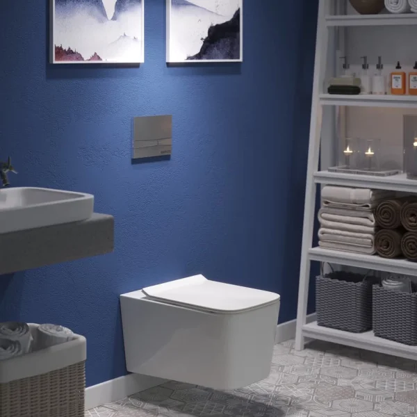 Кнопка смыва Berges Novum F2 040052 для инсталляции, матовый хром