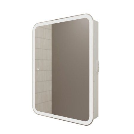 Зеркало-шкаф MIXLINE "Фиджи Flip" 600*800 (ШВ) универсальный, сенсорный выкл.,светодиодная подсветка (551661)