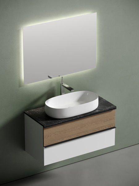 Столешница для ванной комнаты SANCOS  1000х460 ,  TT100A1X