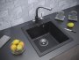 Мойка для кухни кварц Paulmark Zemar PM104651-BL, черный