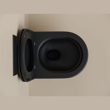 Унитаз подвесной Ceramica Nova Up CN4007MB микролифт, черный матовый