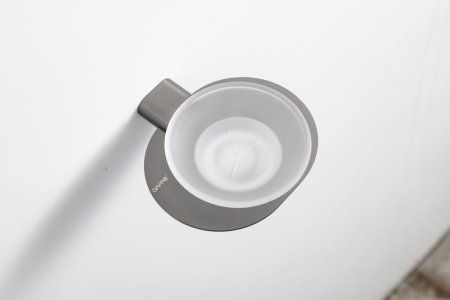 Мыльница стеклянная Gappo G3QQ09GH02TM-9PG оружейная сталь