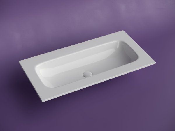 Раковина накладная мебельная Grace прямоугольная 910x457x137 без отверстия под смеситель, цвет белый CN7019Wx