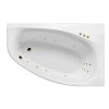 Акриловая ванна Excellent Kameleon WAEX.KMP17.SMART.GL 170x110 R с гидромассажем, белый/золото