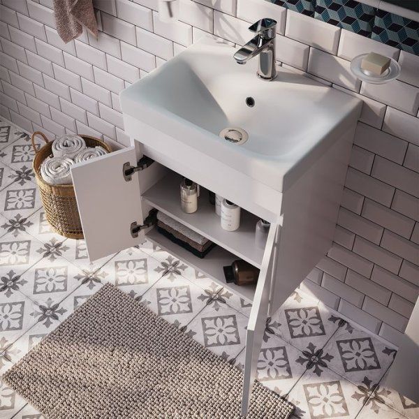 Тумба с умывальником IDDIS подвесная с дверцами, белая, 50 см, Zodiac. Подходит ум. 3505000i28 (ZOMHD5LJCDSD0iUO95VDK)