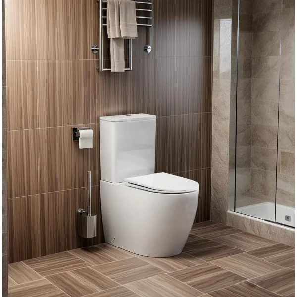 Унитаз-компакт Ceruttispa Vince CT10373 безободковый, торнадо, с сиденьем микролифт, белый