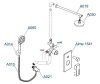 Встраиваемая душевая система WasserKRAFT A14130 хром