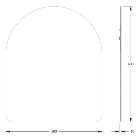 Зеркало Evoform Primary BY 0006 50x60