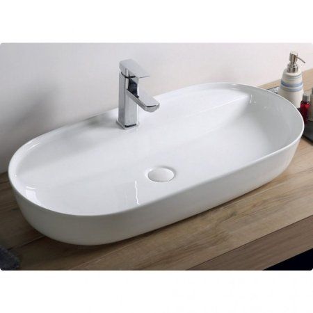 Раковина BelBagno BB1347 82 см белый