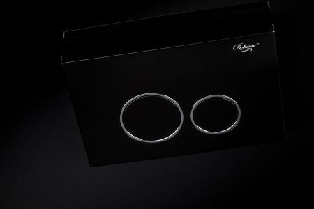 Кнопка смыва Boheme 662 черный, хром