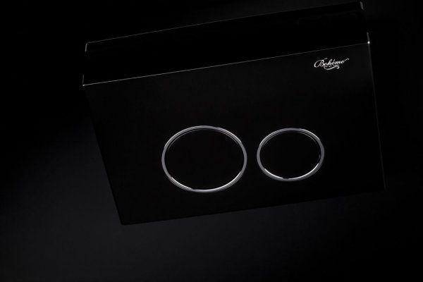 Кнопка смыва Boheme 662 черный, хром