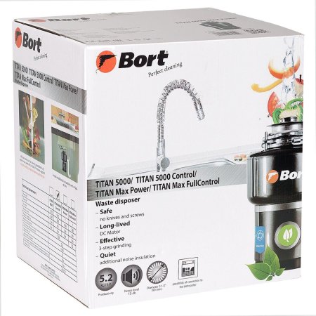 Измельчитель пищевых отходов Bort TITAN 5000 (93410259)