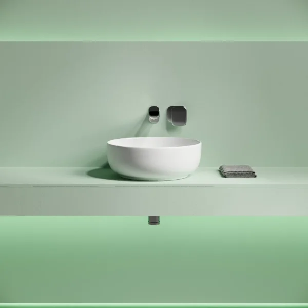 Раковина-чаша Ceramica Nova Taycan CN12003 37,5x37,5 см, накладная, белый