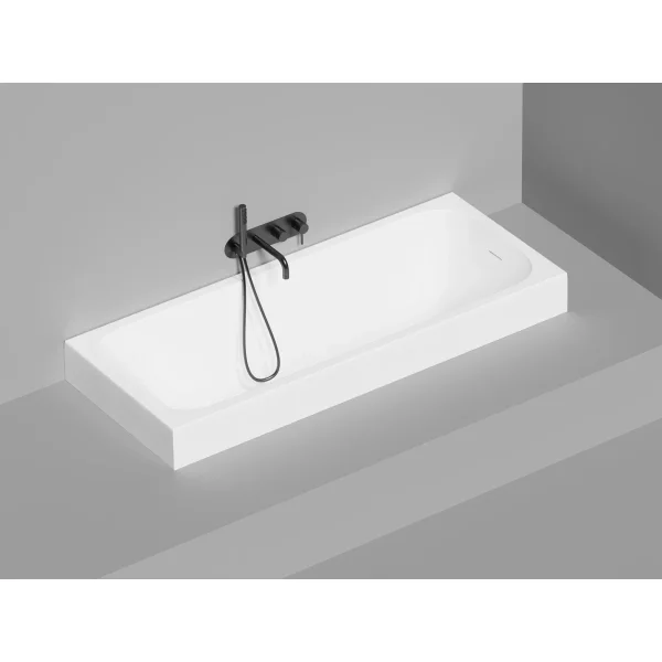 Ванна из литьевого мрамора Salini S-Sense Orlanda Kit 102117G 170,4x75 см, белый глянец