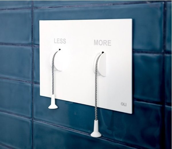 Кнопка смыва Oli Less is More 883526 с веревочками, белый