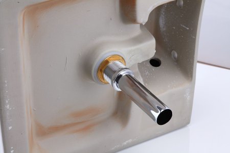 Донный клапан для раковины с переливом Frap F65-2, хром