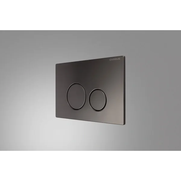 Кнопка смыва Charus Robusto FP.330.GNM.05 для инсталляции, оружейная сталь матовый