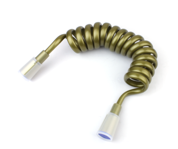 Гигиенический душ Bronze de Luxe с вентилем (на одну воду) пружинным шлангом  (10235/1)