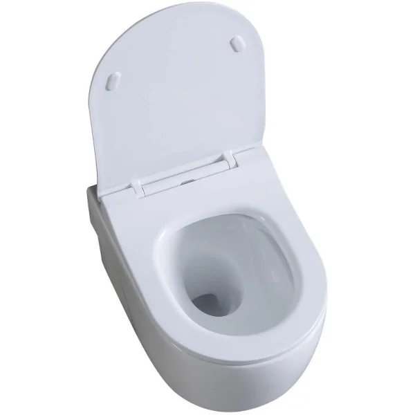 Унитаз подвесной Art&Max Verona AM012CHRT/SC безободковый, торнадо, с сиденьем микролифт, белый