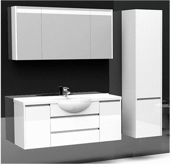 Тумба под раковину Aquanet Лайн 00164938 120 белая