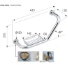 Поручень 43 см Remer Bagno RB480CR