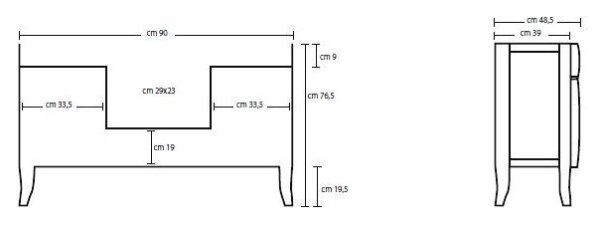 Тумба с раковиной Tiffany World Sofia 7604 100 орех
