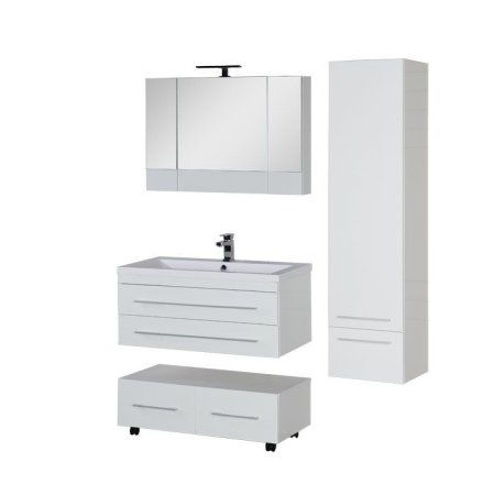 Мебель для ванной Aquanet Нота 00171496 100, камерино, белая