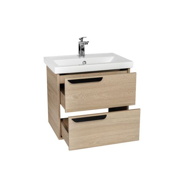 Тумба VIANT "Кёльн" Фостер 60 2 ящика подвесная светлое дерево 385х565х520 (VKEL60FOSD-T2YP)