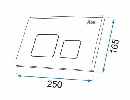 Кнопка смыва для инсталляции REA F BLACK MAT, REA-E9854
