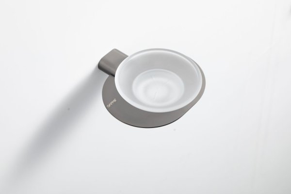 Мыльница стеклянная Gappo G3QQ09GH02TM-9PG оружейная сталь