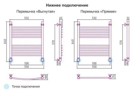 Полотенцесушитель водяной Сунержа Богема 600x500 состаренная бронза выгнутый