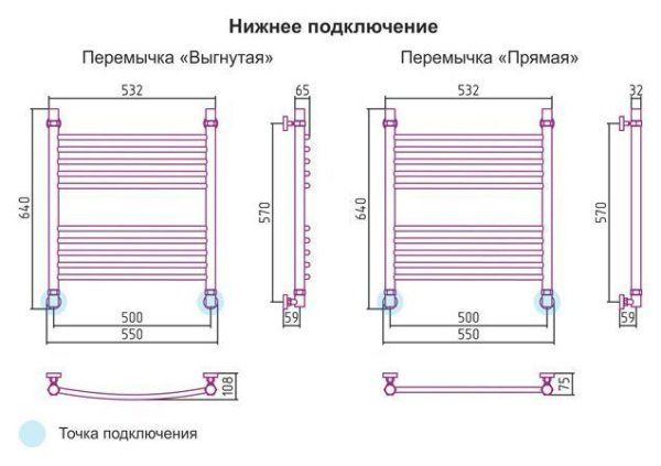 Полотенцесушитель водяной Сунержа Богема 600x500 состаренная бронза выгнутый