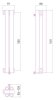 Дизайн-радиатор Сунержа Эстет 500х97 хром (2 секции) водяной