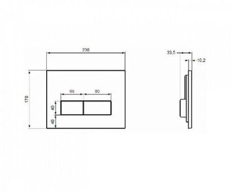 Кнопка смыва Ideal Standard W3708AA хром