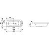 Ванна стальная Laufen Pro 2.2795.3.600.040.1 180х80 с отверстиями для ручек, с антискользящим