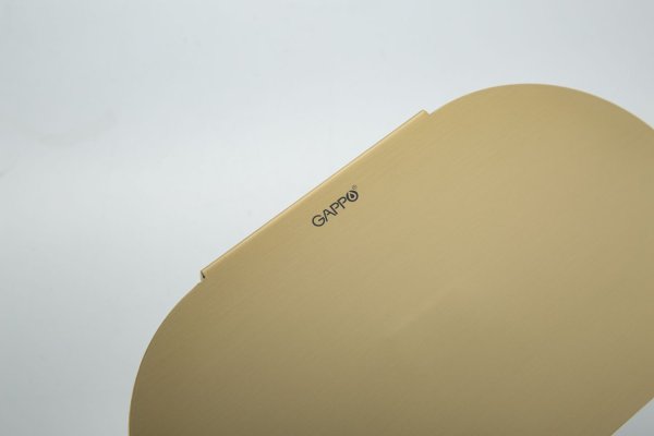 Держатель туалетной бумаги с полочкой Gappo G3HD07XN03YY-3DG, сатин золотой