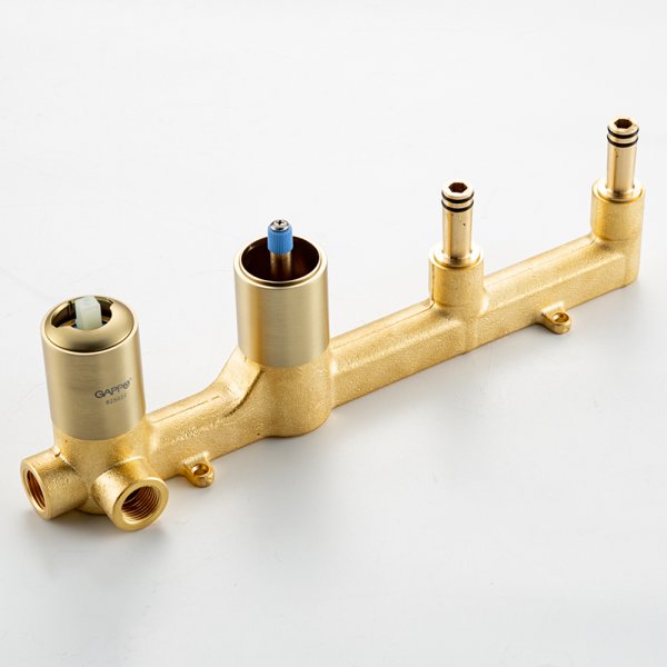 Смеситель для ванны встроенный Gappo G3306-43, розовое золото