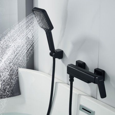 Смеситель для ванны однорычажный  Shevanik S9952H, Черный