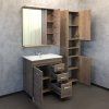 Шкаф-колонна COMFORTY "Марио-40" дуб темный