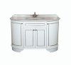 Мебель для ванной Tiffany World York nuovo YOR4130-BA+S53 bi комплект 130 белый/серебро