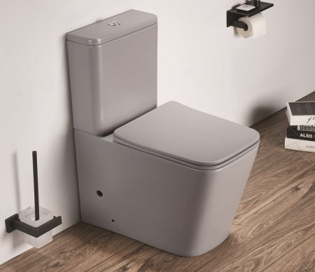 Унитаз напольный Ceramalux 2170 AXMH, светло-серый матовый